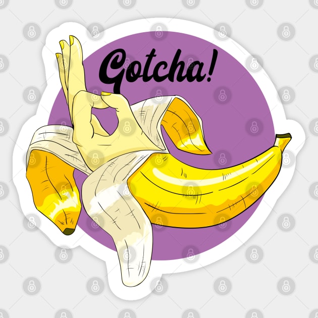 Meme banana troll 2019 Sticker by PaperHead